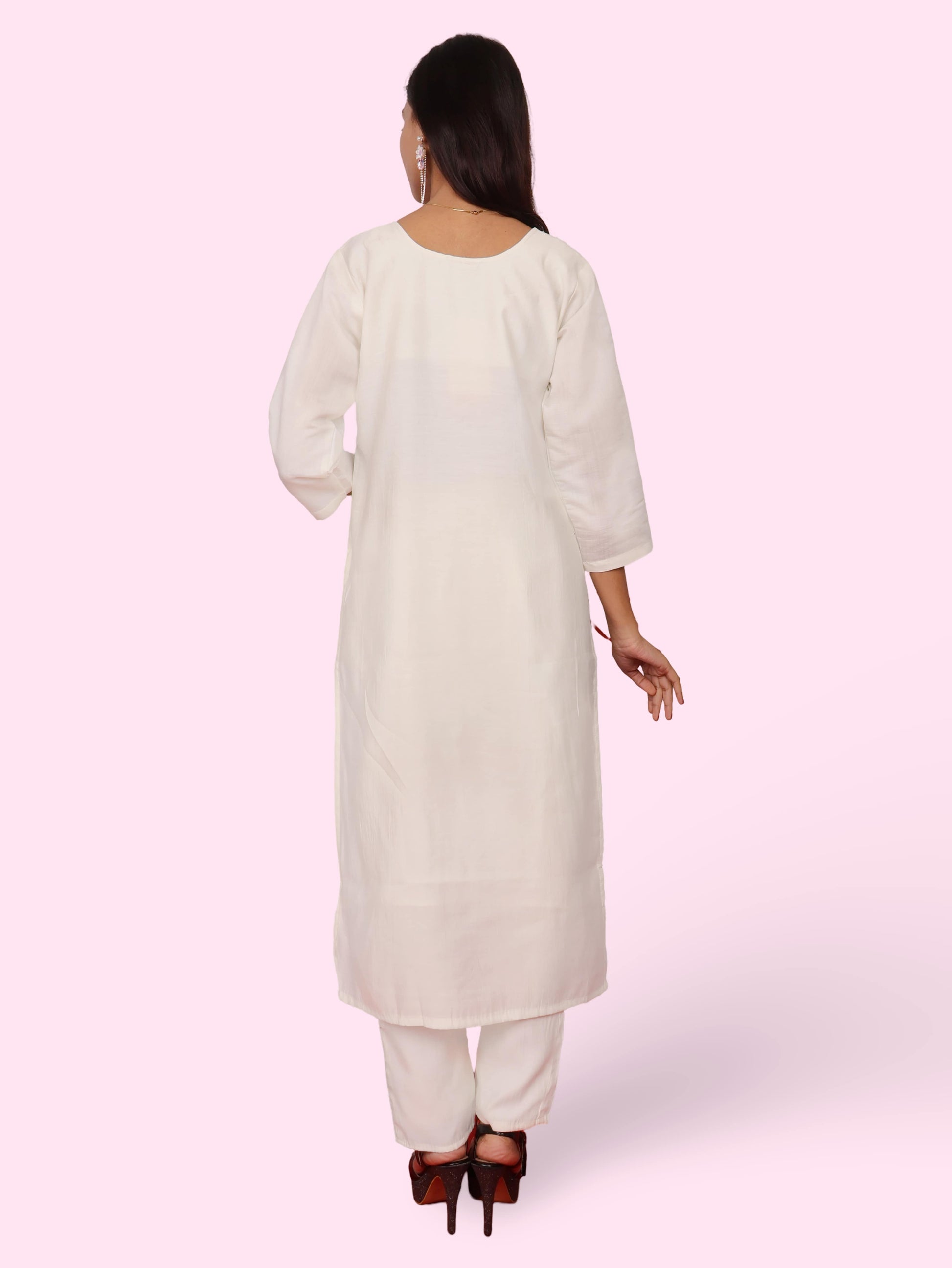 Women's Cotton Rayon Kurta-Pant, and Dupatta Set-2